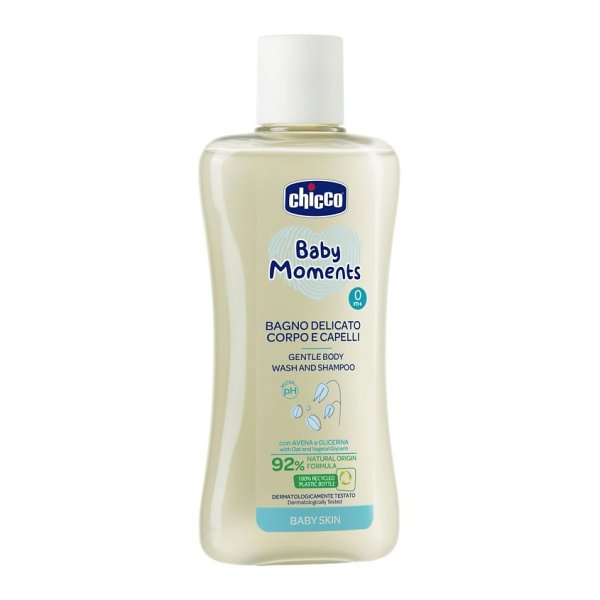 Chicco Нежная пена для тела и волос Baby Moments 500 мл