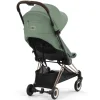 Коляска прогулка Coya Rosegold дожд+бамп CYBEX  (Leaf Green)