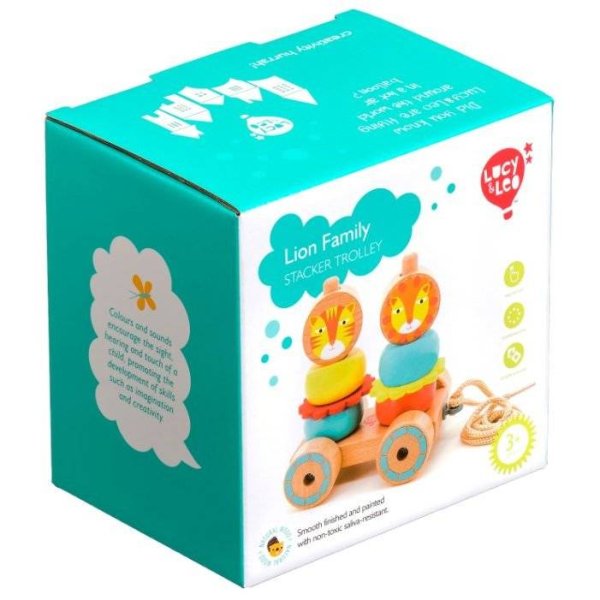 Lucy & Leo Каталка-пирамидка Лев и Львица