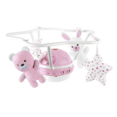 Игрушка-мобиль "Радуга" розовая