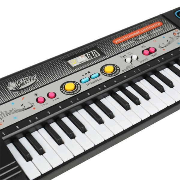 Играем вместе Музыкальный инструмент «Электронный синтезатор», с микрофоном