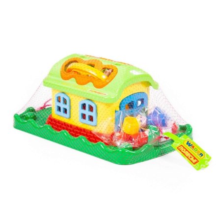 Полесье сортер "сказочный домик на лужайке" (в сетке)