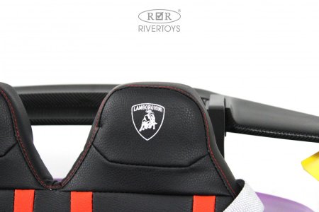 E888EE Электромобиль Lamborghini Huracán STO (Желто-фиолетовый)