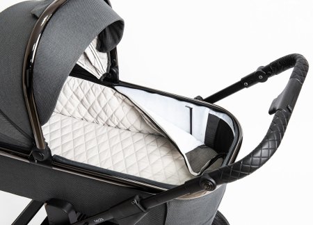 Коляска Peppy Tecla 2в1 Shadow Antrazit Chrome Edition  (графит)