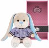 Maxitoys Мягкая игрушка Jack&Lin, Зайчик Жак в джинсовом бомбере, 20 см