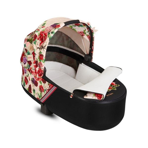 Cybex Спальный блок Cybex Lux Carrycot для колясок Priam III / цвет FE Spring Blossom light/Бежевый, черный