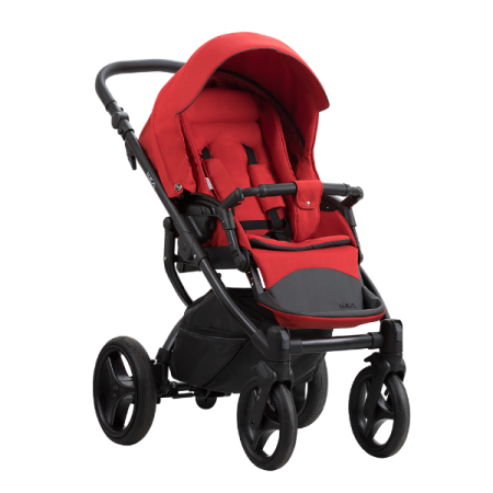 Bebetto Детская коляска 2 в 1 Luca / цвет красный 15, рама черная
