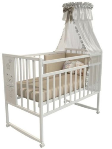 Bambini Moretti Кровать детская Mini Lux Star&Bear / цвет белый