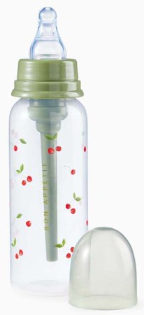 Happy Baby Бутылочка для кормления с силиконовой соской Cherry, 250 мл