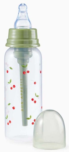 Happy Baby Бутылочка для кормления с силиконовой соской Cherry, 250 мл