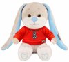 Maxitoys Мягкая игрушка Jack&Lin, Зайчик Жак в красном свитшоте с галстуком, 20 см