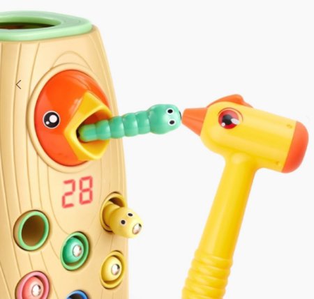 Happy Baby Игрушка-стучалка Hungry Bird / цвет beige (бежевый)