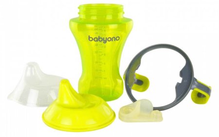 BabyOno Поильник-непроливайка с твердым носиком, 260 мл