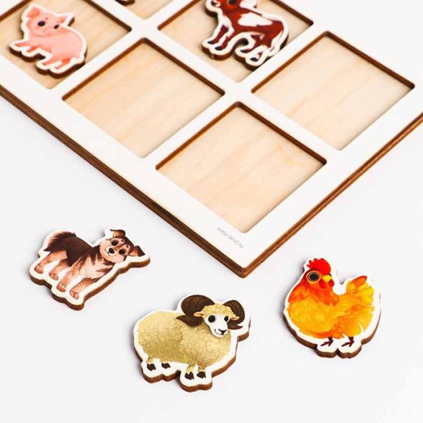 Лесная мастерская Дидактические игры и материалы. Тренажёр памяти "Ферма"