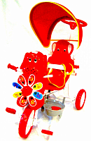 Велосипед 3-х колесный детский собака, красный