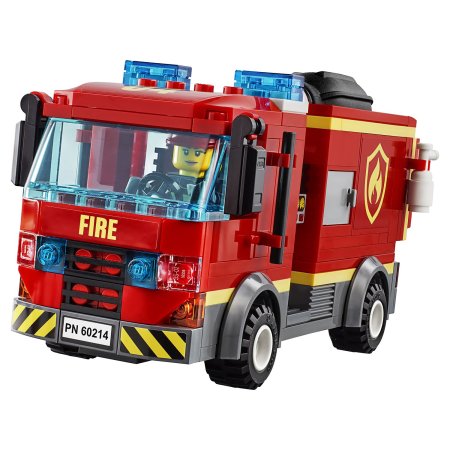 Lego city fire конструктор пожар в бургер-кафе / разноцветный