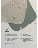 Платочки из 4-слойного муслина BUBA KIDS, 3 шт., Кабардинские лошадки/Речная вода/Сливочный