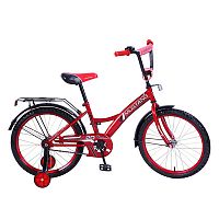 Велосипед детский 20" Mustang GW-ТИП / страховочные колеса / звонок / красный + черный