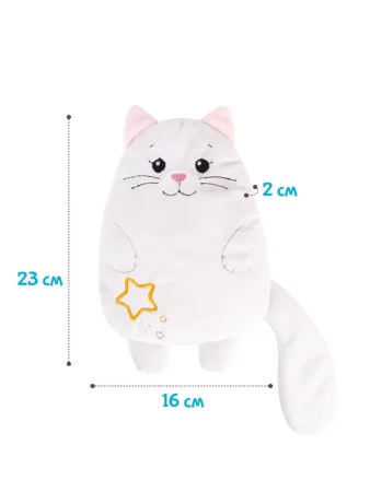 Fancy Baby Мягкая игрушка-грелка Кот Беляш / цвет белый