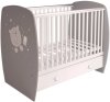 Polini kids Кроватка French Teddy / цвет белый-серый