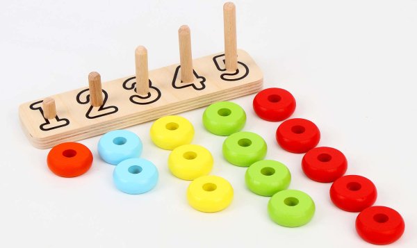 Alatoys Пирамидка "Счеты", 15 элементов