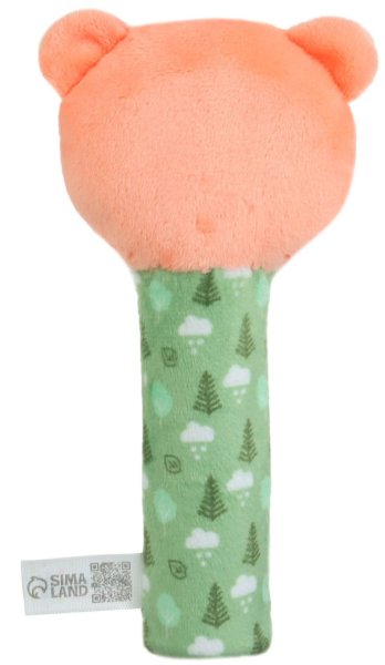 Крошка Я Игрушка-пищалка "Мишка", с погремушкой