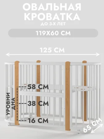 NUT FF Кроватка Nuvola LUX    (Белый-белый)