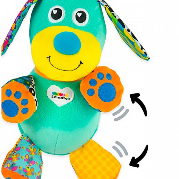 Lamaze (Ламаз) Игрушка с подвесом интерактивная для малышей Щенок, звук.