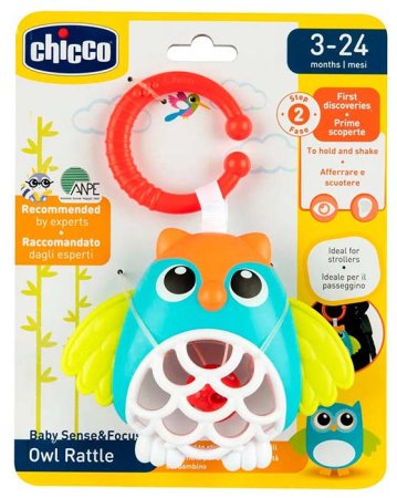 Chicco Игрушка-погремушка "Совёнок"