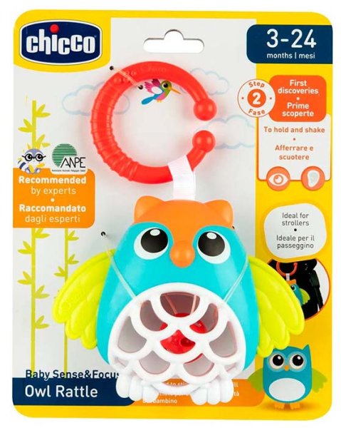 Chicco Игрушка-погремушка "Совёнок"