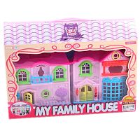 Play House Дом для кукол 8205-2 My family house 340937 / цвет белый, розовый					