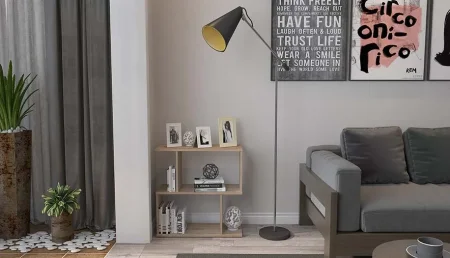 Polini Home Стеллаж фигурный Smart, 2 секции / цвет дуб