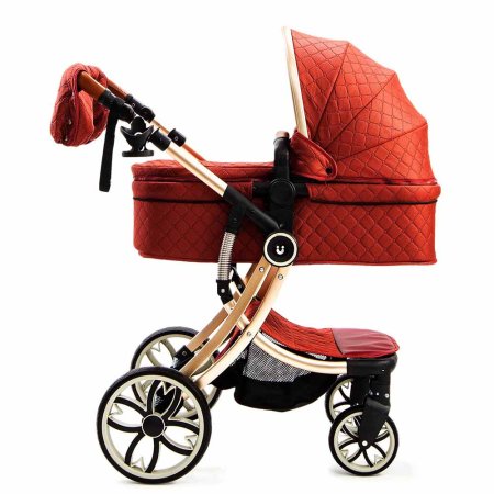 Bambini Moretti  Коляска 2 в 1 Vondoo 2, цвет / wine (красный)