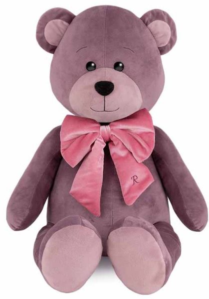 Maxi Toys Мягкая игрушка Ronny&Molly Мишка Ронни с Бантом, 35 см