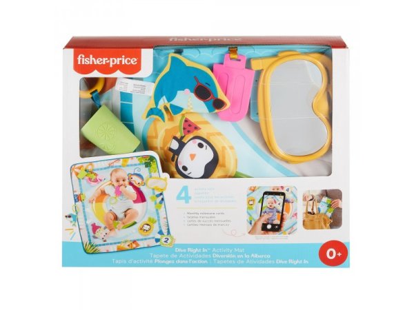 Fisher-Price Развивающий коврик "Водный всплеск"