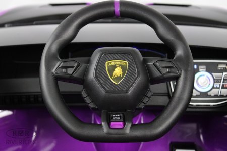 E888EE Электромобиль Lamborghini Huracán STO (Желто-фиолетовый)