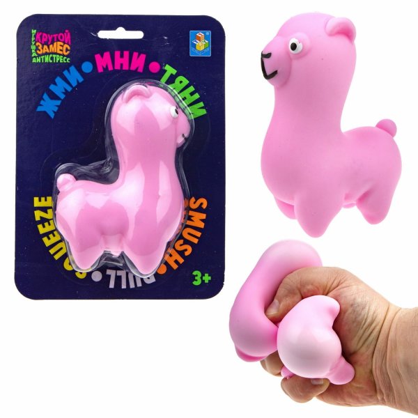 1Toy Игрушка-антистресс Крутой замес Лама / цвет в ассортименте