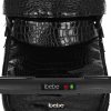 Ibebe Коляска 2 в 1 I-Stop Leathe / цвет crocodile black-black (черный)