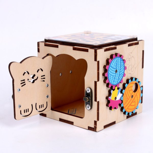 Лесная мастерская Бизиборд "Котокубик" IG0740 9019715