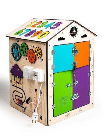 BusyPlay Бизидом Большой Домик 40х55х40см