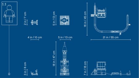 Lego конструктор  Город Ракета для запуска в далекий космос и пульт управления запуском 60228Х