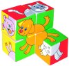 Мякиши Кубики "Собери картинку" Домашние животные