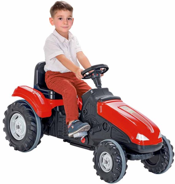 Pilsan Педальная машина "Трактор Mega" / цвет красный