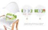 Happy Baby Стул для кормления Ecolux 91004 / цвет белый