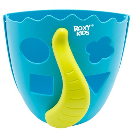 ROXY-KIDS Органайзер-сортер DINO с полкой для игрушек и банных принадлежностей / голубой