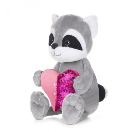 Maxitoys Мягкая игрушка Romantic Toys Club "Романтичный Енотик с сердечком", 25 