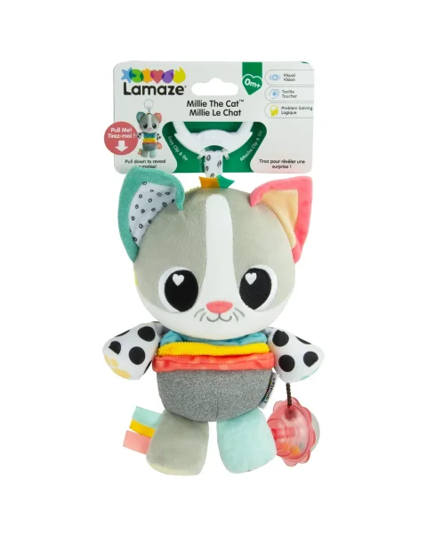Ламаз Игрушка с подвесом развивающая для малышей Котёнок Милли Lamaze