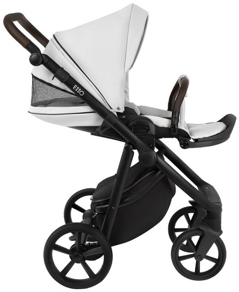 Roan Коляска 2 в 1 Esso 2025 / цвет leather White-black (черно-белая кожа)