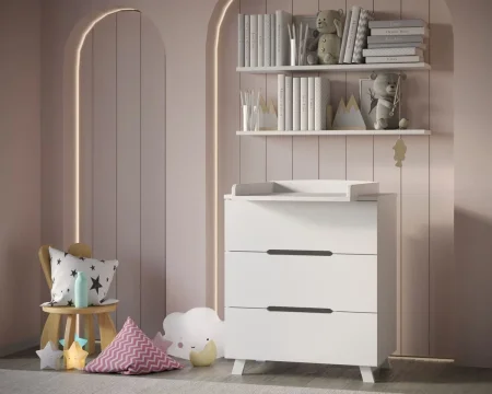 IN MDF Комод ИНКАНТО Anniken 800/3  (Белый)