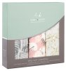 Aden&Anais Набор пеленок из бамбука  Pretty Petals, 3 штуки / цвет белый